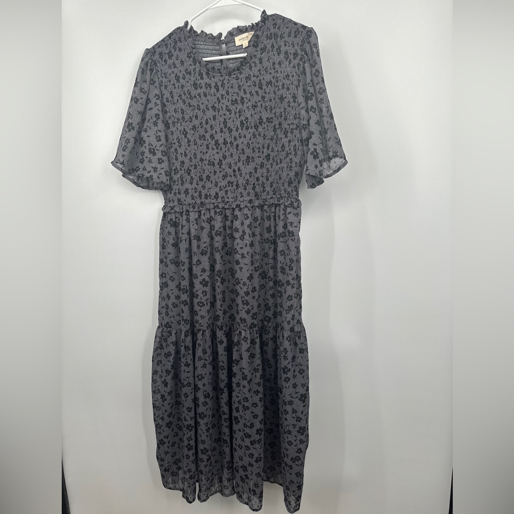 Orange Creek Women's Smocked Floral Long Dress NWOT Size Large